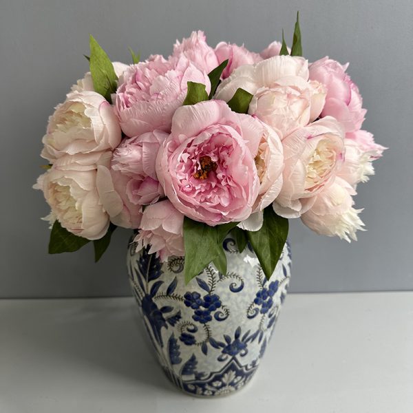 pink-7-heads-artificial-luoyang-peony-silk-bouquet Silk Artificial Peony Bouquet, 7 Large Peony Heads Fake Flower Bundle for Wedding Floral Arrangement, Table Decor & Photoshoot Prop