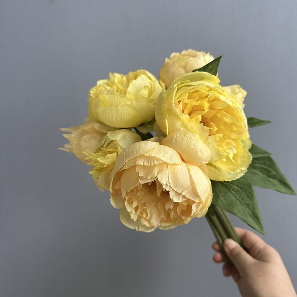 yellow-artificial-luoyang-peony-silk-bouquet