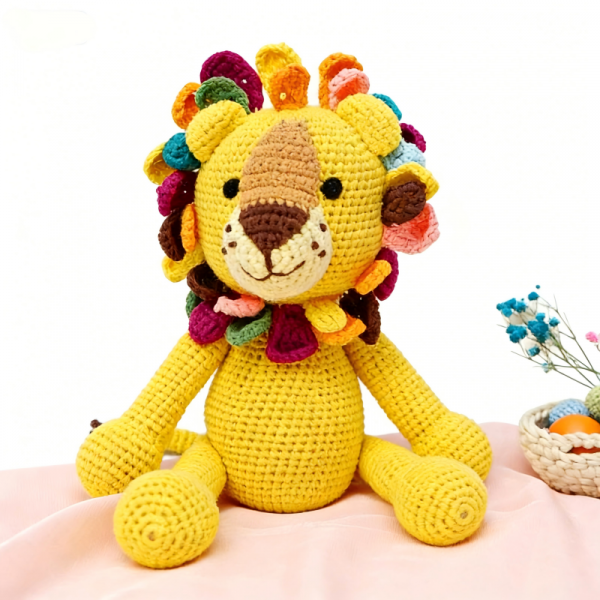 Cute Handmade Crochet Lion Dolls