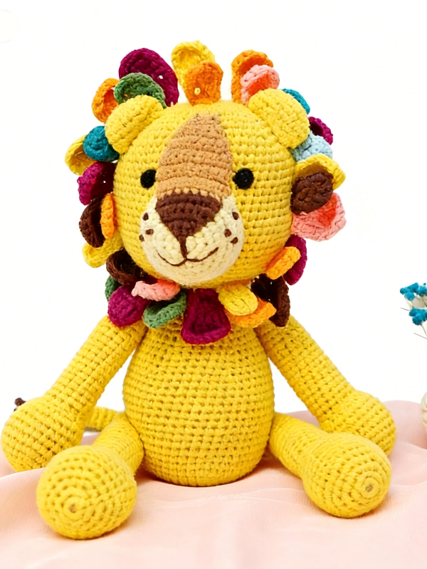 Cute Handmade Crochet Lion Dolls