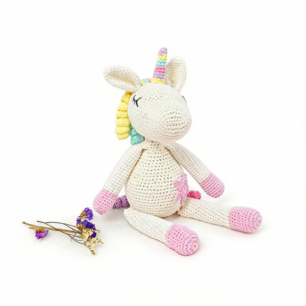 Hand-Crocheted Unicorn