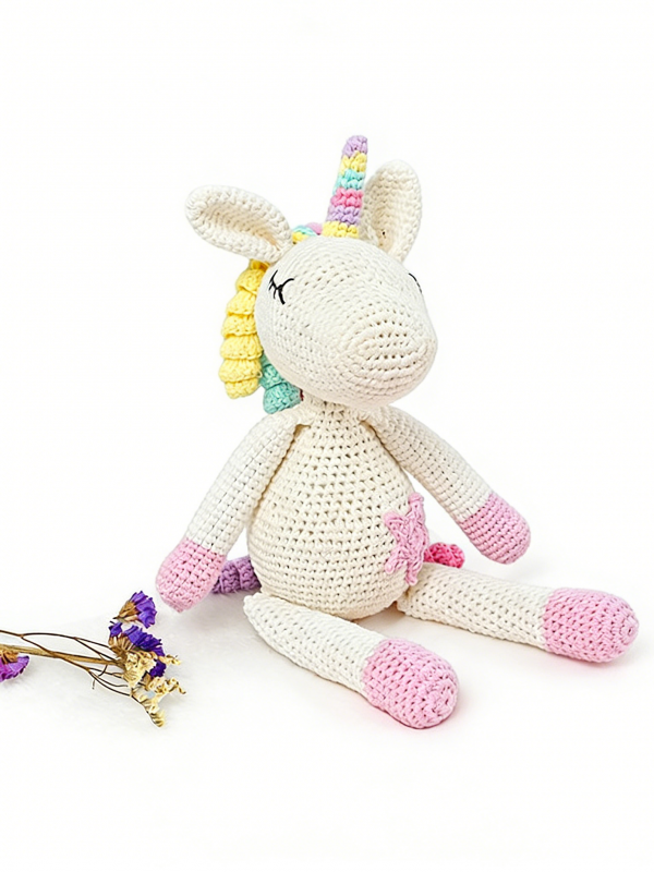Hand-Crocheted Unicorn