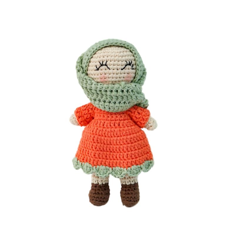 Hand-Crocheted Cute Girl Doll