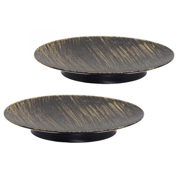 Iron Candle Holder Candle Tray Plate for Home Wedding Event Decor