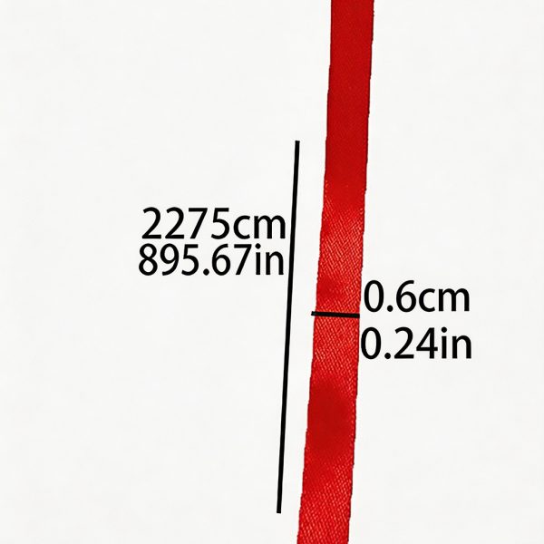 the size 0.39 inch double face solid satin ribbon 50 yards