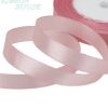light pink solid satin ribbon, glossy double sided polyester ribbon for gift packaging