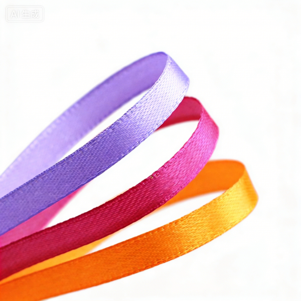 6mm Colorful Satin Ribbon for Gift box Packaging Webbing Party Decoration Bows