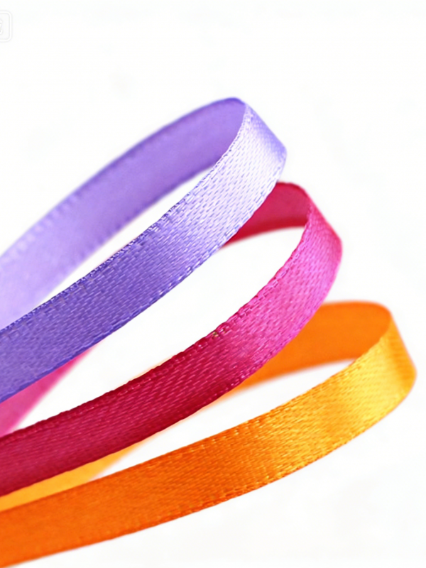 6mm Colorful Satin Ribbon for Gift box Packaging Webbing Party Decoration Bows