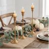 3 in set iron taper candlestick in mixed size for table & wedding decor