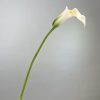 white-pu-artificial-calla-lily-single-stem White real touch PU artificial calla lily single stem, 65cm faux calla lily for home wedding decor