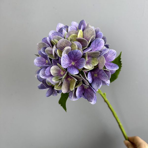 3D printed real touch hydrangea stem in purple, 48cm artificial hydrangea with 91 petals and green leaves 3D-printed-real-touch-hydrangea-stem-in-purple-48cm-artificial-hydrangea-with-91-petals-and-green-leaves