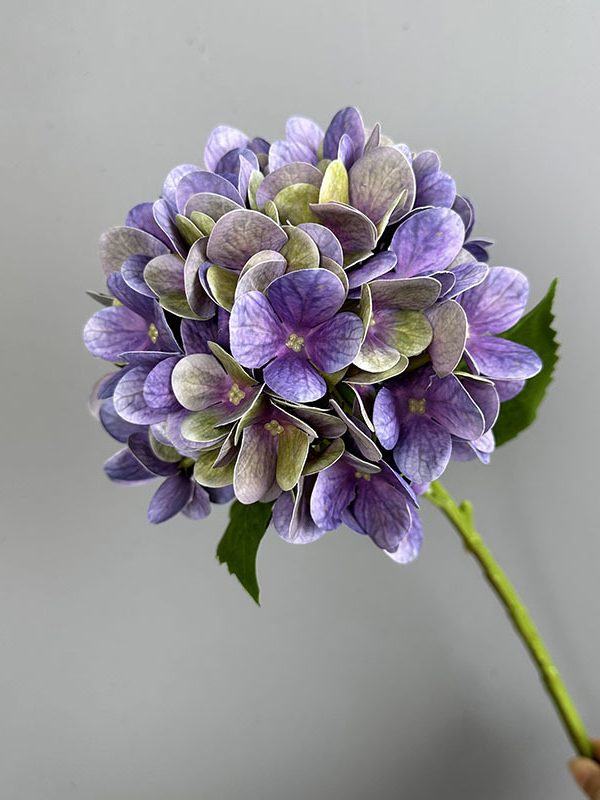 3D-printed-real-touch-hydrangea-stem-in-purple-48cm-artificial-hydrangea-with-91-petals-and-green-leaves