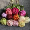 Full color swatch of artificial pompon mums Full color swatch of artificial pompon mums, long stem silk chrysanthemum bulk supply for florists
